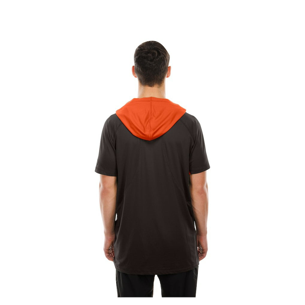 Cleveland Browns New Era Combine Authentic Hooded Raglan Short-Sleeve T-Shirt - Brown - NFL
