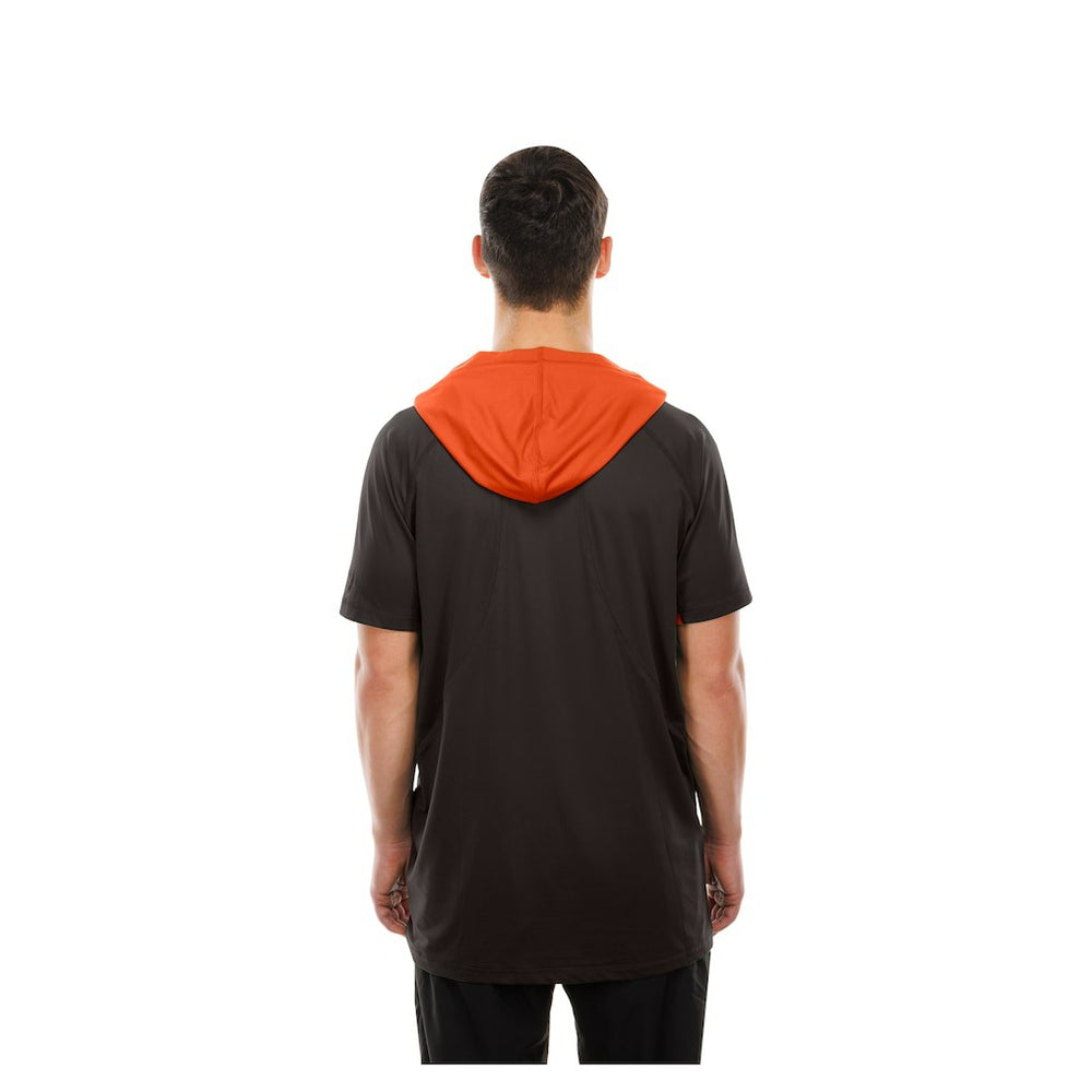 Cleveland Browns New Era Combine Authentic Hooded Raglan Short-Sleeve T-Shirt - Brown - NFL