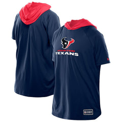 Houston Texans New Era Combine Authentic Hooded Raglan Short-Sleeve T-Shirt - Navy - NFL