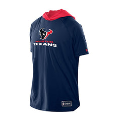 Houston Texans New Era Combine Authentic Hooded Raglan Short-Sleeve T-Shirt - Navy - NFL