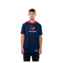 Houston Texans New Era Combine Authentic Hooded Raglan Short-Sleeve T-Shirt - Navy - NFL