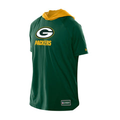 Green Bay Packers New Era Combine Authentic Hooded Raglan Short-Sleeve T-Shirt - Green - NFL