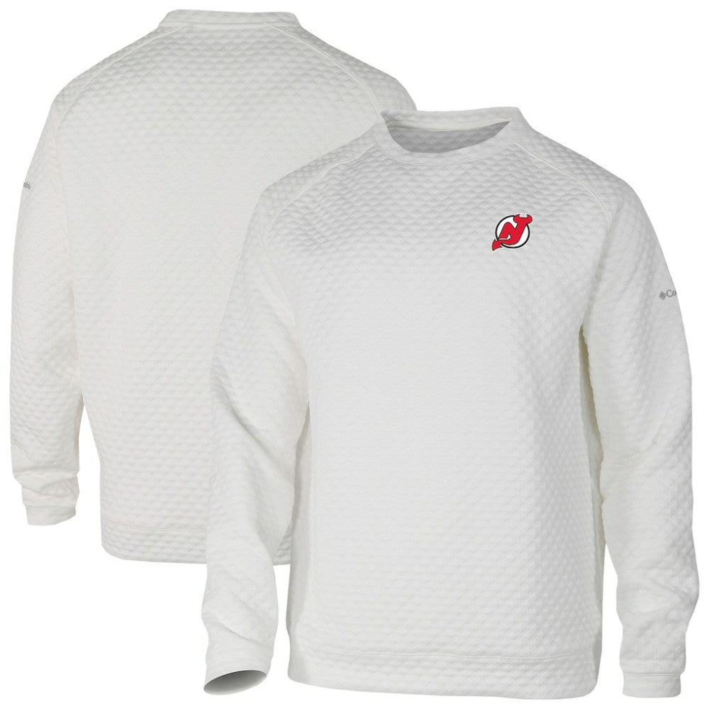 New Jersey Devils Columbia The Finder Sweatshirt - White | NHL Lifestyle