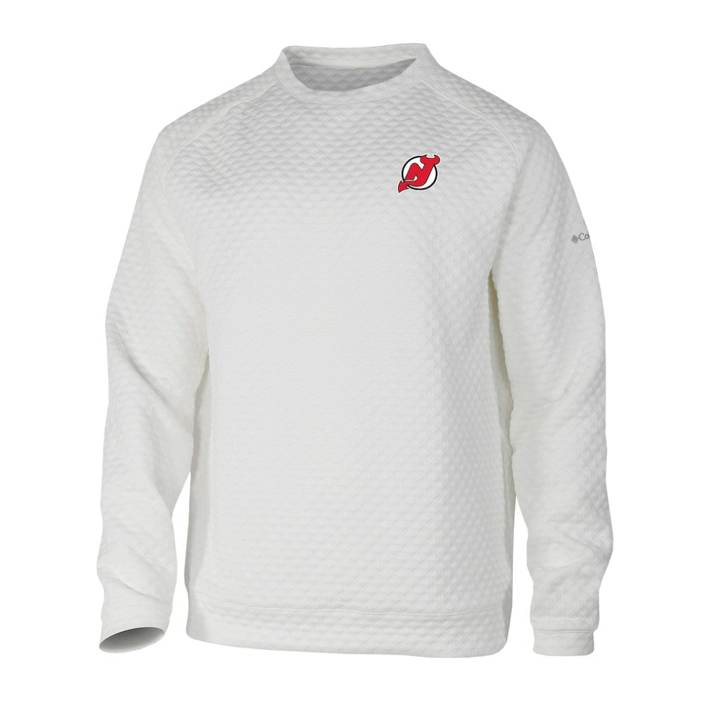 New Jersey Devils Columbia The Finder Sweatshirt - White | NHL Lifestyle