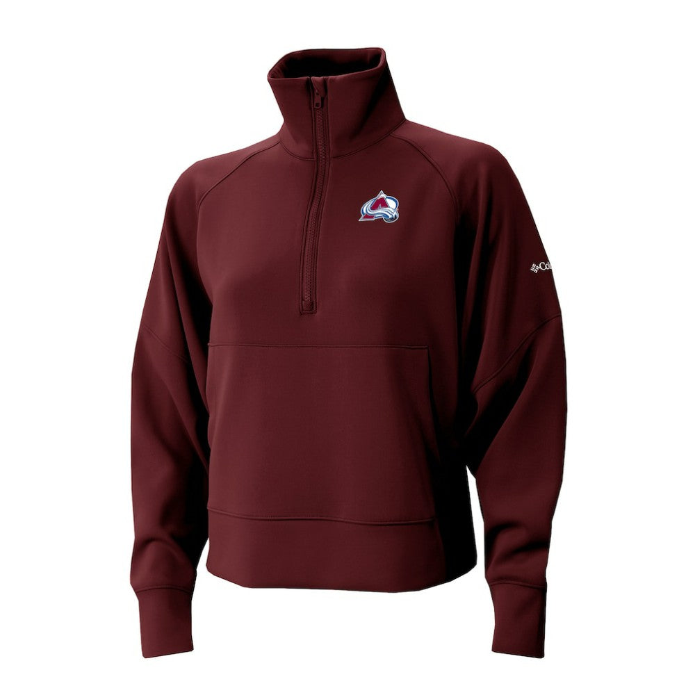 Colorado Avalanche Columbia Women's Wickhams Hills Raglan Omni-Wick Half-Zip Pullover - Maroon | NHL on sale
