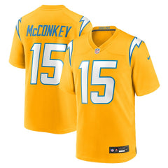 Ladd McConkey Los Angeles Chargers Alternate Charger Power Game Player Jersey - Gold - Nike