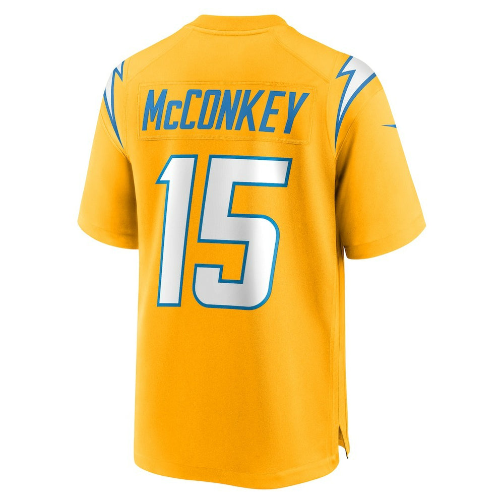 Ladd McConkey Los Angeles Chargers Alternate Charger Power Game Player Jersey - Gold - Nike