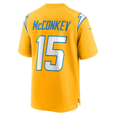 Ladd McConkey Los Angeles Chargers Alternate Charger Power Game Player Jersey - Gold - Nike