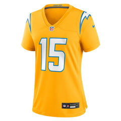 Ladd McConkey Los Angeles Chargers Women's Alternate Charger Power Game Jersey - Gold - Nike