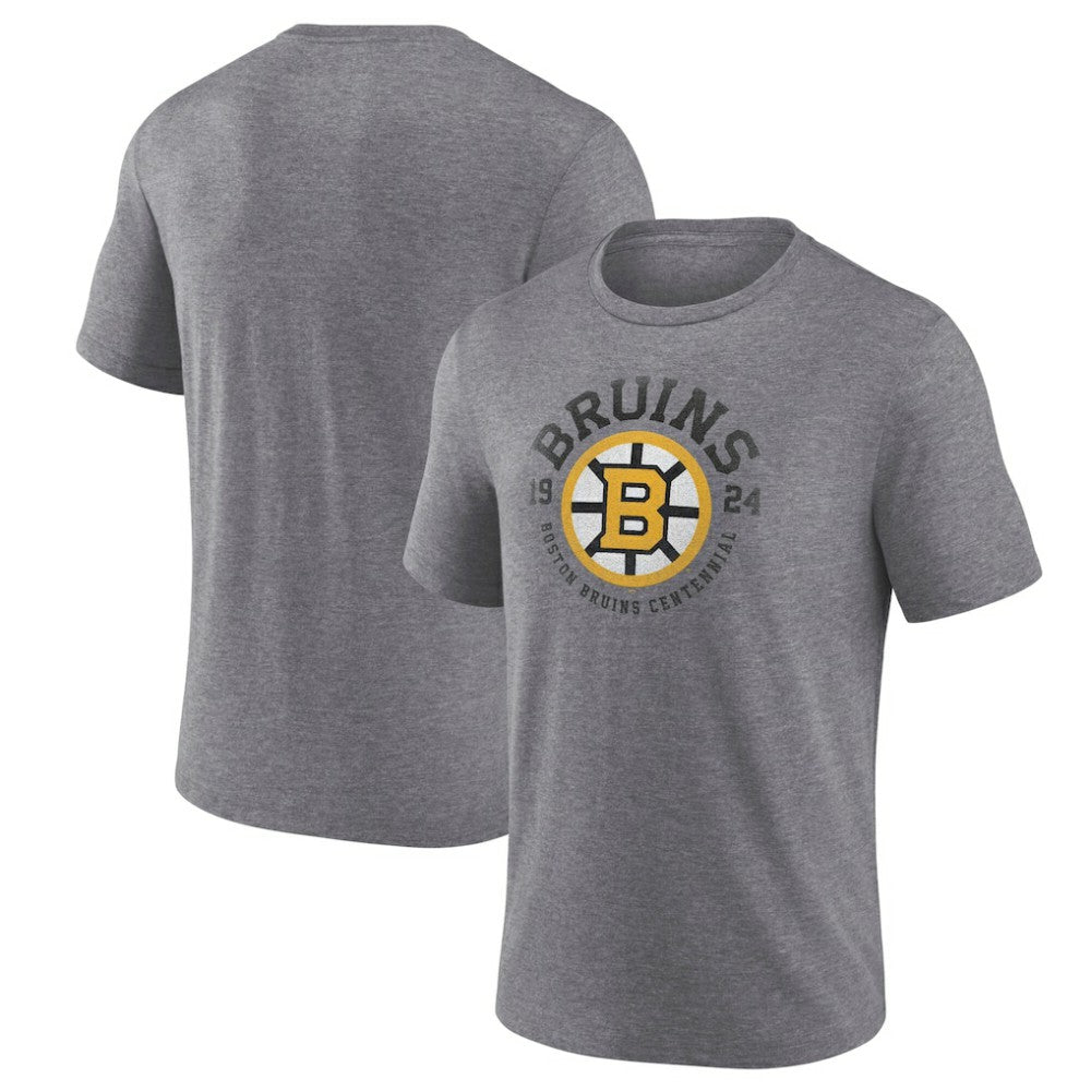 Boston Bruins Centennial Rewind Tri-Blend T-Shirt - Heather Gray | NHL near me