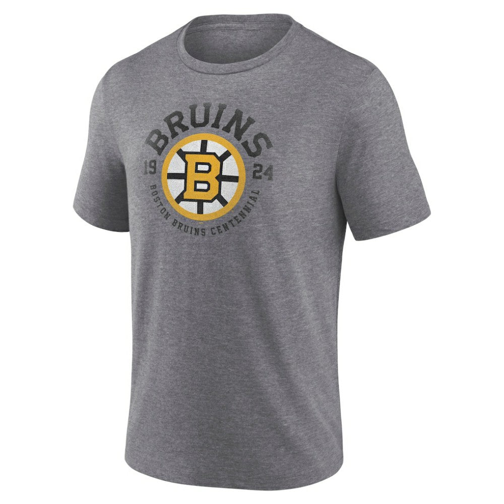 Boston Bruins Centennial Rewind Tri-Blend T-Shirt - Heather Gray | NHL near me