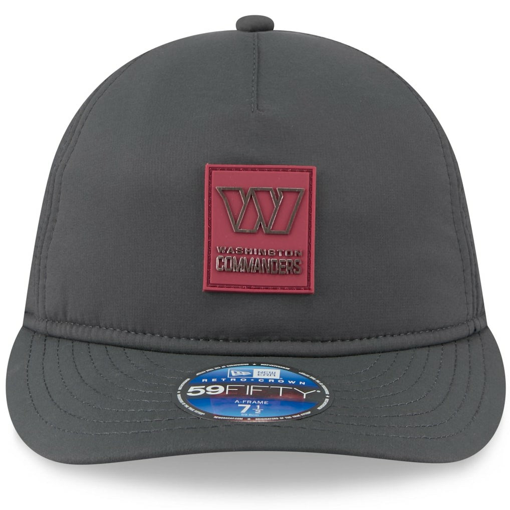 Washington Commanders New Era 2025 Sideline Cold Weather Retro Crown 59FIFTY Fitted Hat - Charcoal - NFL
