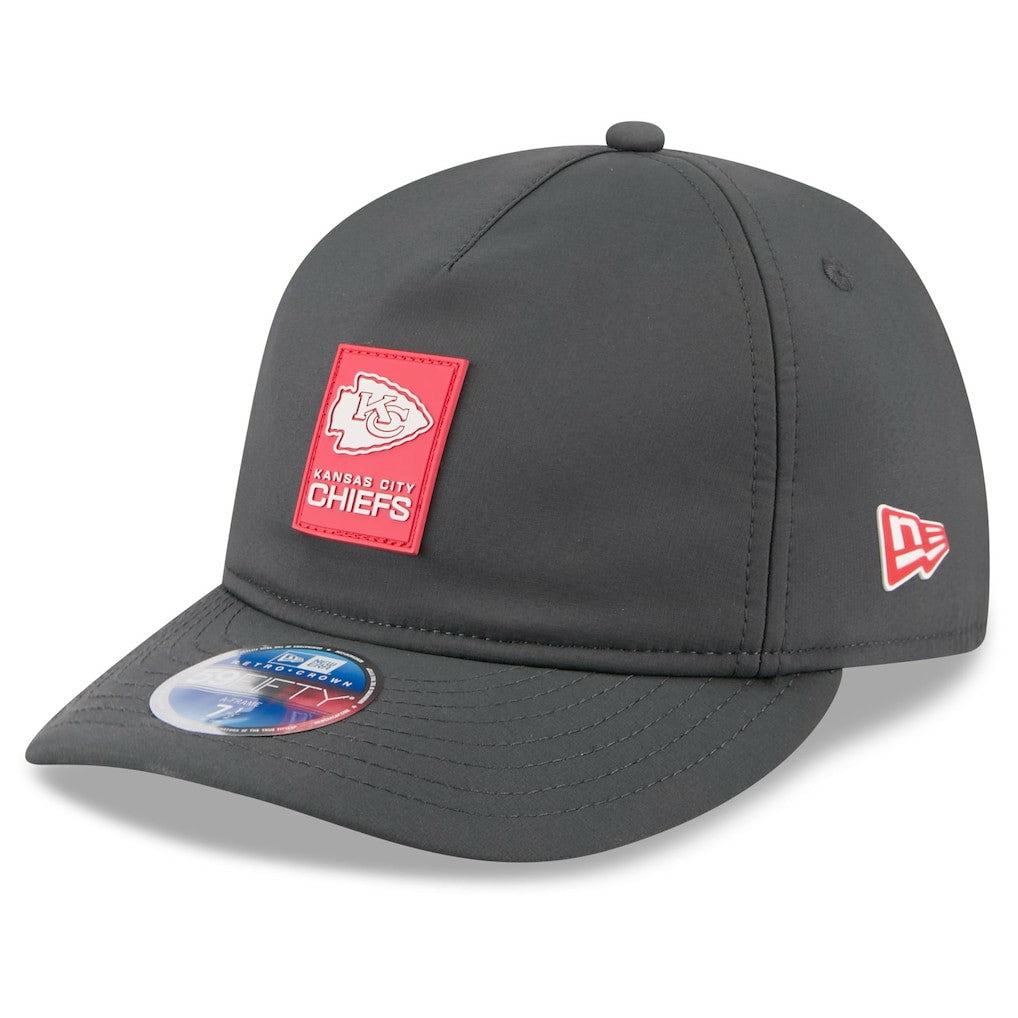 Kansas City Chiefs New Era 2025 Sideline Cold Weather Retro Crown 59FIFTY Fitted Hat - Charcoal - NFL