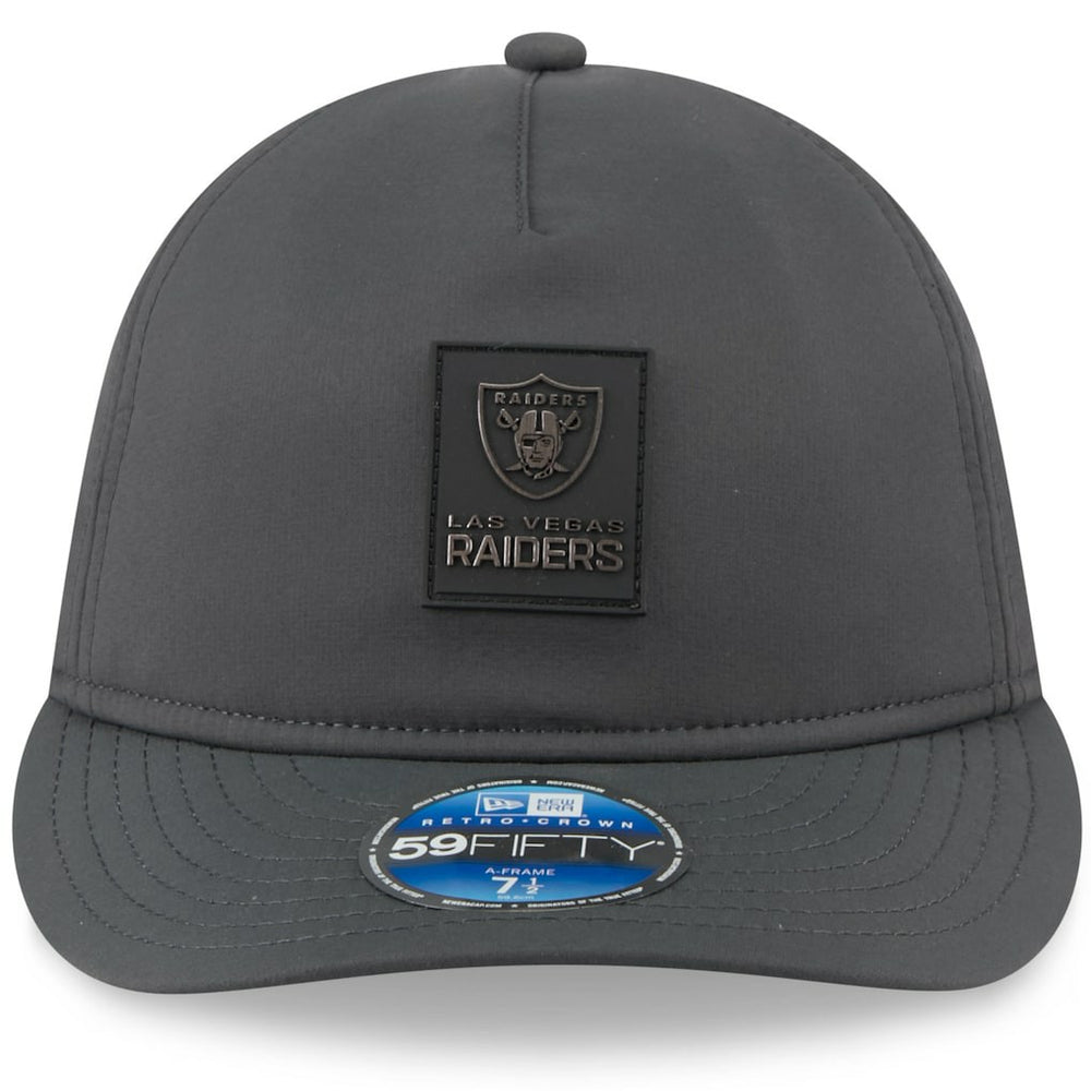 Las Vegas Raiders New Era 2025 Sideline Cold Weather Retro Crown 59FIFTY Fitted Hat - Charcoal - NFL
