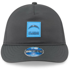 Los Angeles Chargers New Era 2025 Sideline Cold Weather Retro Crown 59FIFTY Fitted Hat - Charcoal - NFL