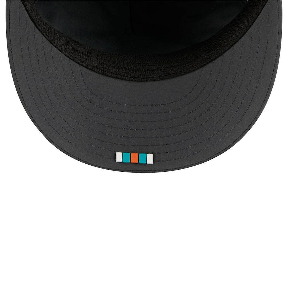 Miami Dolphins New Era 2025 Sideline Cold Weather Retro Crown 59FIFTY Fitted Hat - Charcoal - NFL