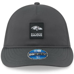 Baltimore Ravens New Era 2025 Sideline Cold Weather Retro Crown 59FIFTY Fitted Hat - Charcoal - NFL