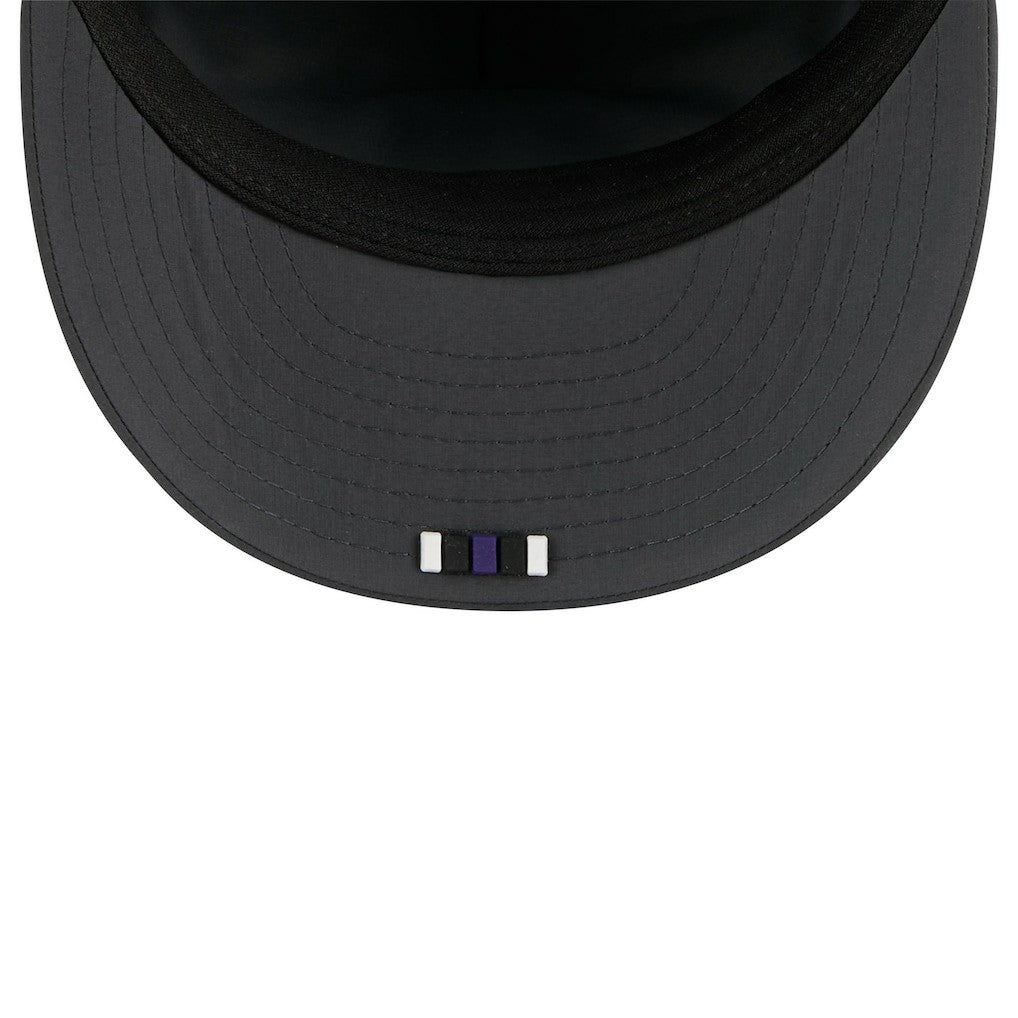 Baltimore Ravens New Era 2025 Sideline Cold Weather Retro Crown 59FIFTY Fitted Hat - Charcoal - NFL