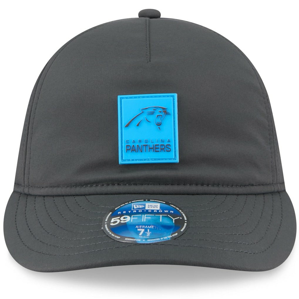 Carolina Panthers New Era 2025 Sideline Cold Weather Retro Crown 59FIFTY Fitted Hat - Charcoal - NFL