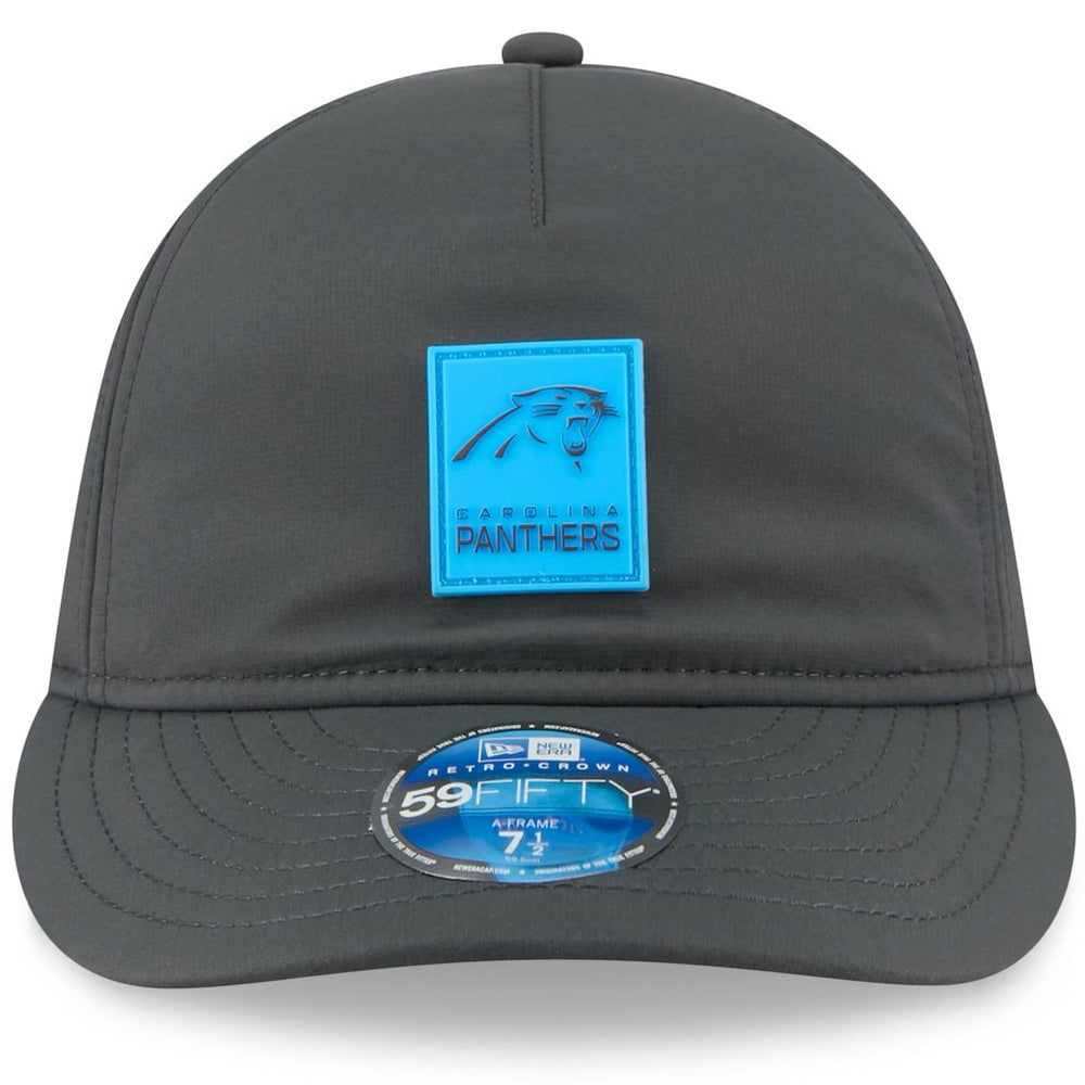 Carolina Panthers New Era 2025 Sideline Cold Weather Retro Crown 59FIFTY Fitted Hat - Charcoal - NFL