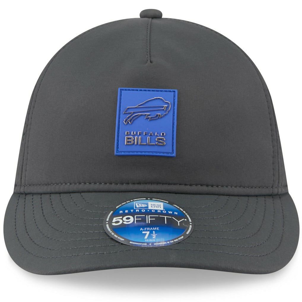 Buffalo Bills New Era 2025 Sideline Cold Weather Retro Crown 59FIFTY Fitted Hat - Charcoal - NFL