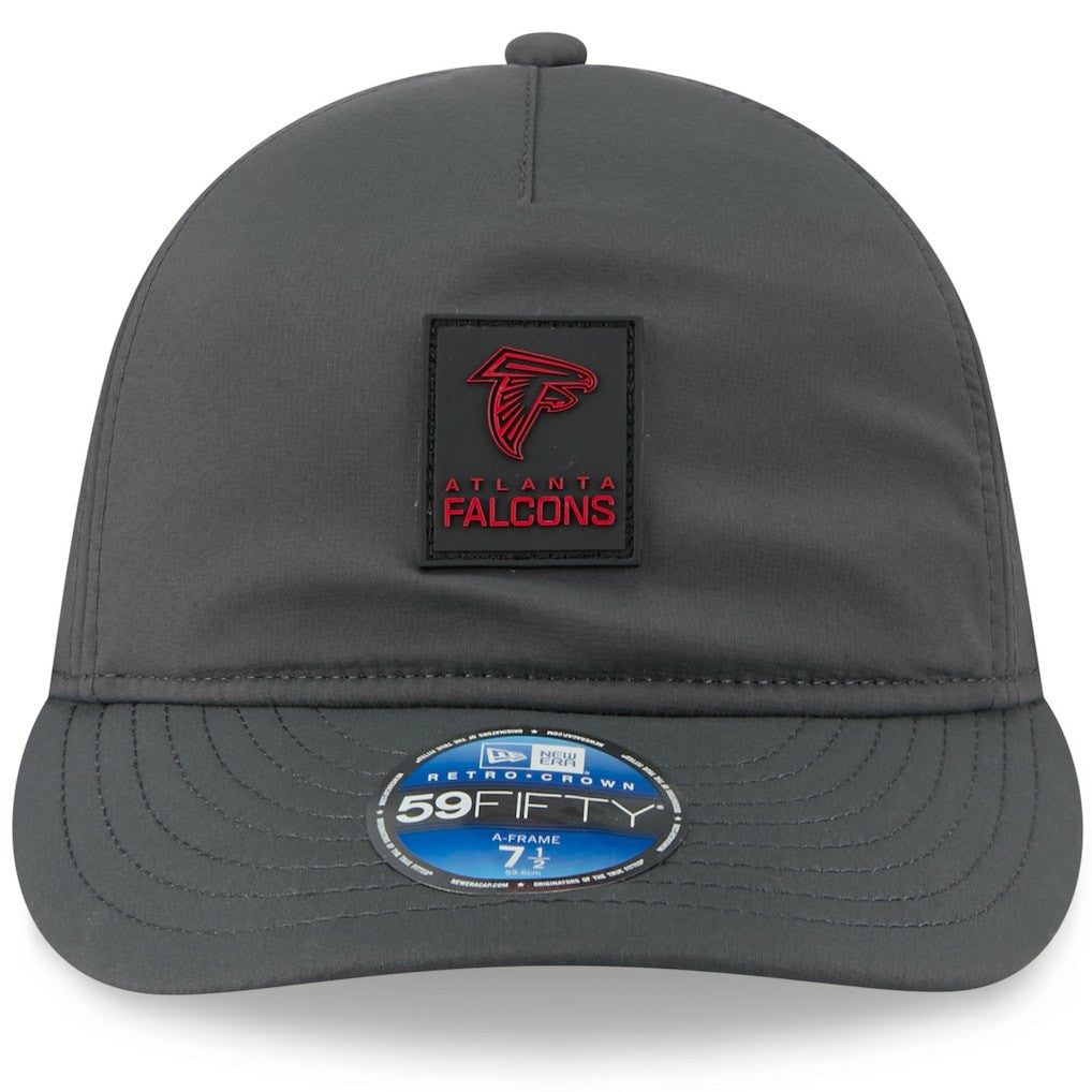 Atlanta Falcons New Era 2025 Sideline Cold Weather Retro Crown 59FIFTY Fitted Hat - Charcoal - NFL