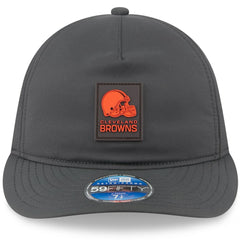 Cleveland Browns New Era 2025 Sideline Cold Weather Retro Crown 59FIFTY Fitted Hat - Charcoal - NFL