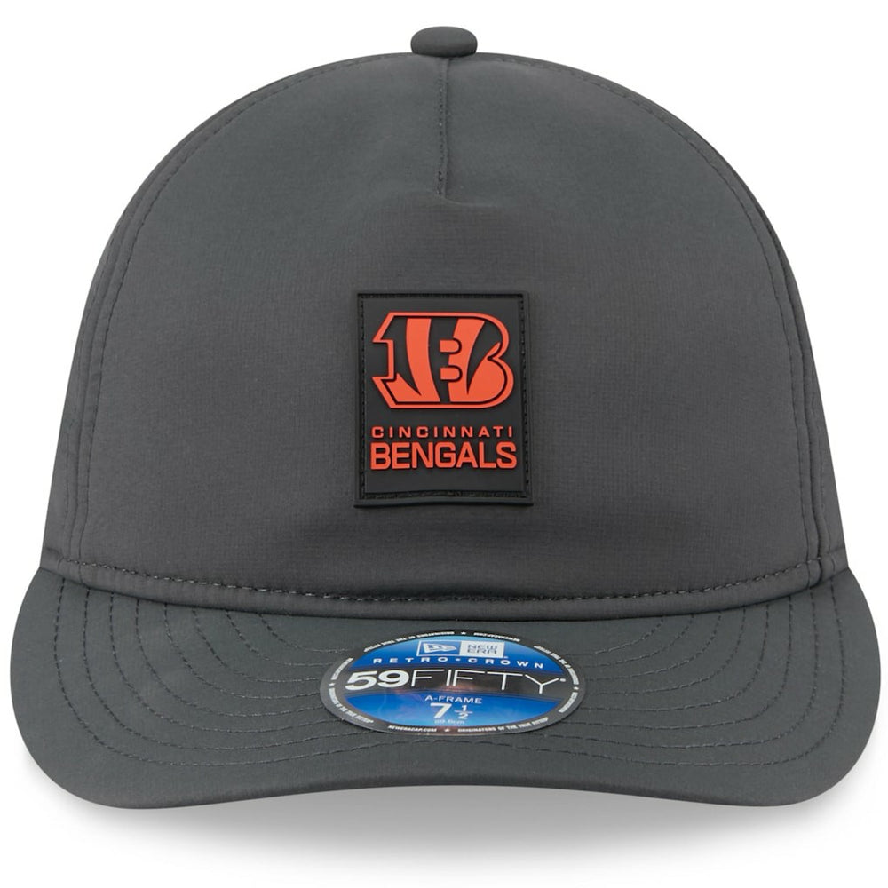Cincinnati Bengals New Era 2025 Sideline Cold Weather Retro Crown 59FIFTY Fitted Hat - Charcoal - NFL