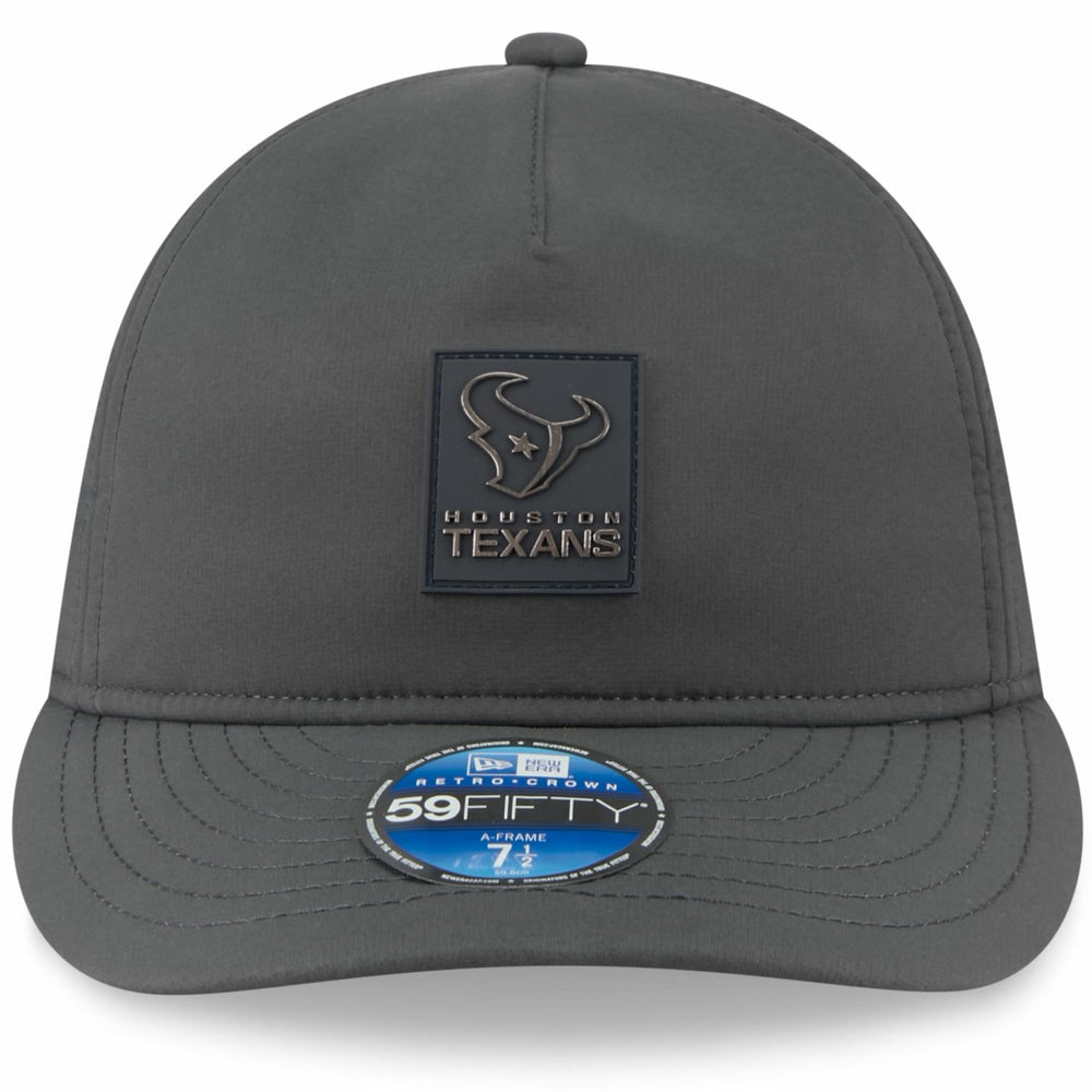 Houston Texans New Era 2025 Sideline Cold Weather Retro Crown 59FIFTY Fitted Hat - Charcoal - NFL