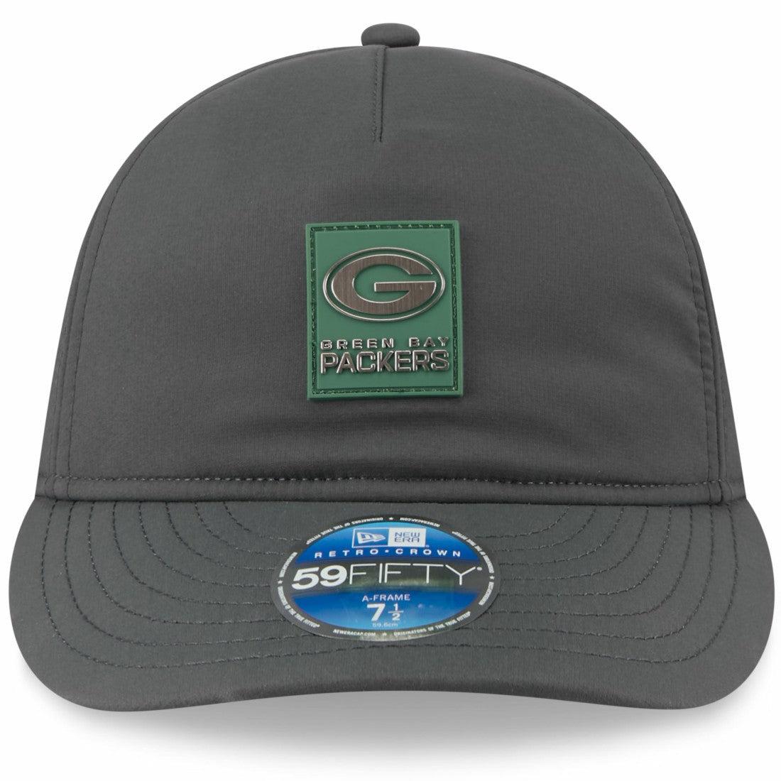 Green Bay Packers New Era 2025 Sideline Cold Weather Retro Crown 59FIFTY Fitted Hat - Charcoal - NFL