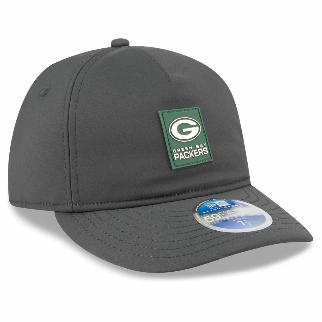 Green Bay Packers New Era 2025 Sideline Cold Weather Retro Crown 59FIFTY Fitted Hat - Charcoal - NFL