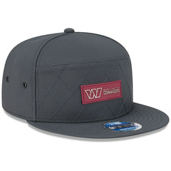 Washington Commanders New Era 2025 Sideline Cold Weather Split Panel 9FIFTY Snapback Hat - Charcoal - NFL