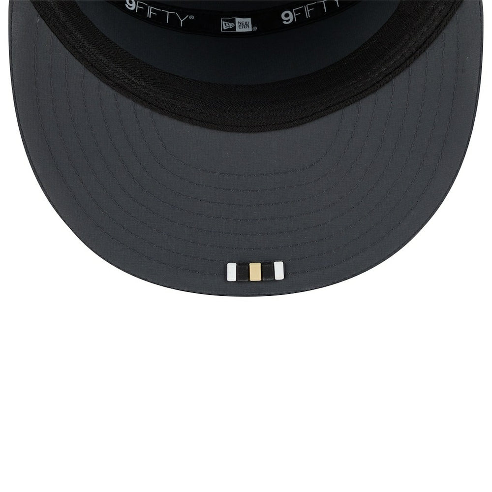 New Orleans Saints New Era 2025 Sideline Cold Weather Split Panel 9FIFTY Snapback Hat - Charcoal - NFL