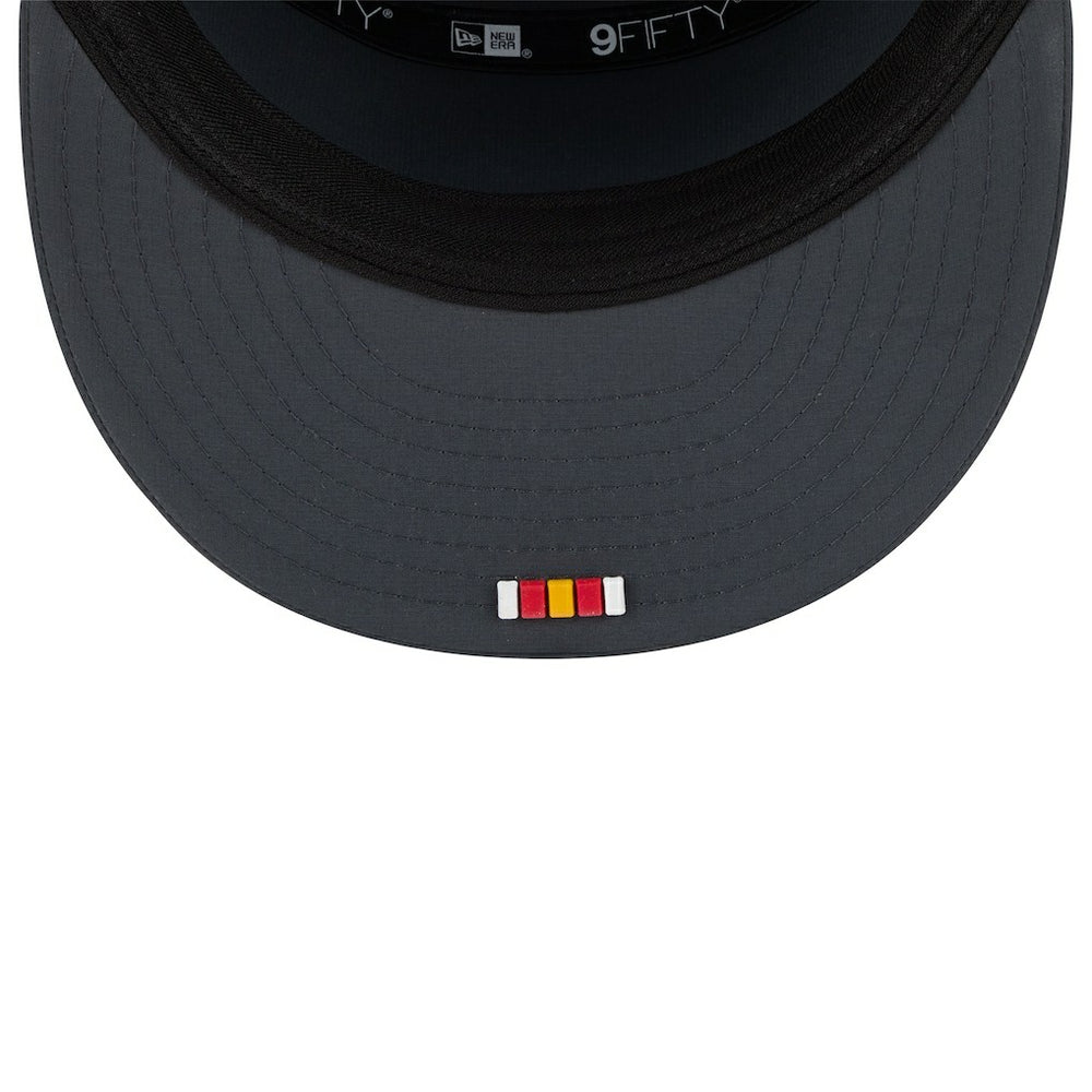 Kansas City Chiefs New Era 2025 Sideline Cold Weather Split Panel 9FIFTY Snapback Hat - Charcoal - NFL