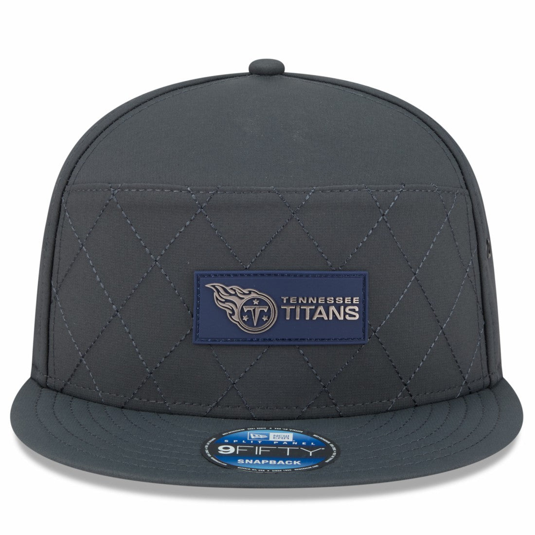 Tennessee Titans New Era 2025 Sideline Cold Weather Split Panel 9FIFTY Snapback Hat - Charcoal - NFL