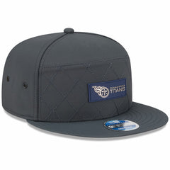 Tennessee Titans New Era 2025 Sideline Cold Weather Split Panel 9FIFTY Snapback Hat - Charcoal - NFL