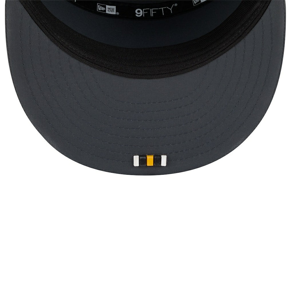 Pittsburgh Steelers New Era 2025 Sideline Cold Weather Split Panel 9FIFTY Snapback Hat - Charcoal - NFL