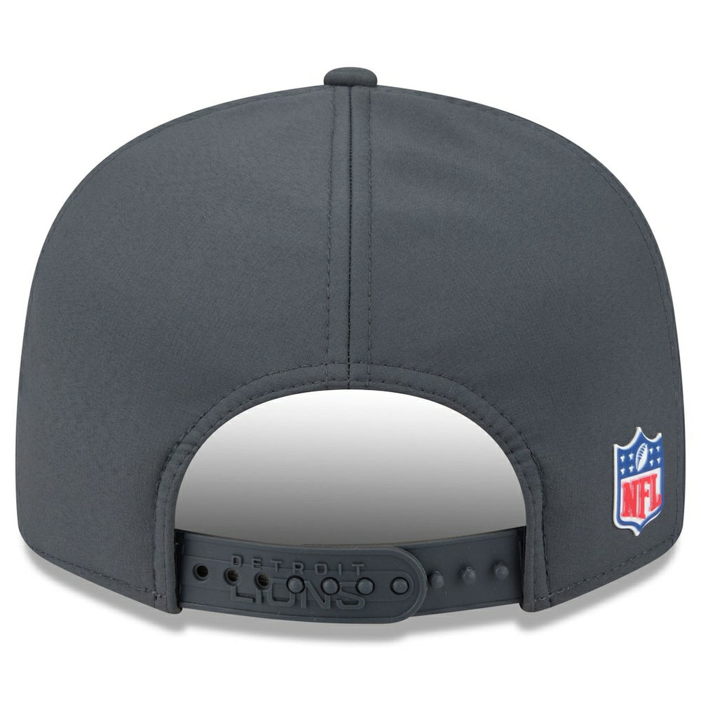 Detroit Lions New Era 2025 Sideline Cold Weather Split Panel 9FIFTY Snapback Hat - Charcoal - NFL