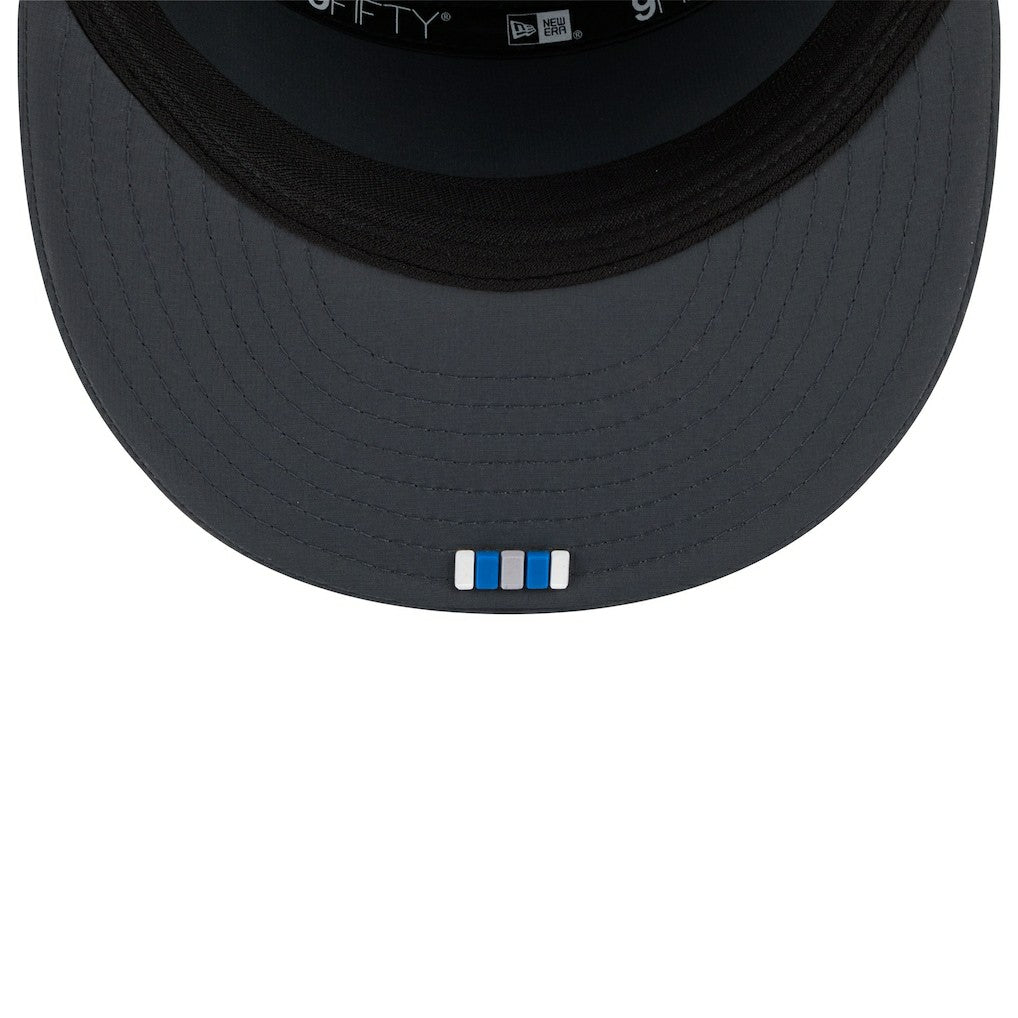 Detroit Lions New Era 2025 Sideline Cold Weather Split Panel 9FIFTY Snapback Hat - Charcoal - NFL