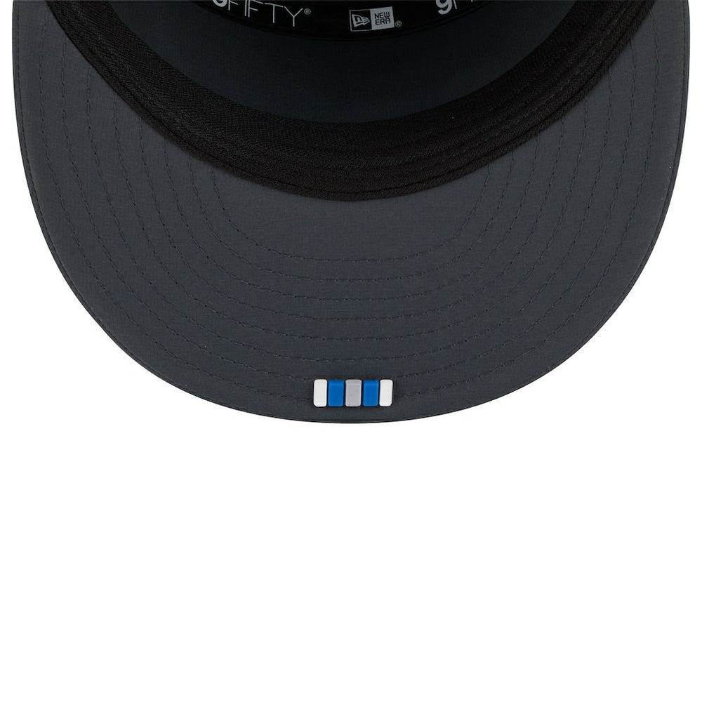 Detroit Lions New Era 2025 Sideline Cold Weather Split Panel 9FIFTY Snapback Hat - Charcoal - NFL