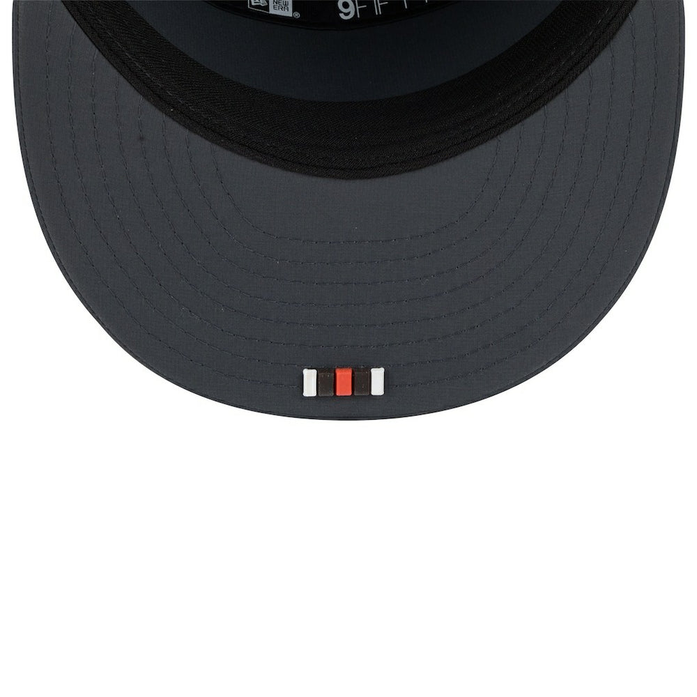 Cleveland Browns New Era 2025 Sideline Cold Weather Split Panel 9FIFTY Snapback Hat - Charcoal - NFL