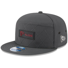 Atlanta Falcons New Era 2025 Sideline Cold Weather Split Panel 9FIFTY Snapback Hat - Charcoal - NFL