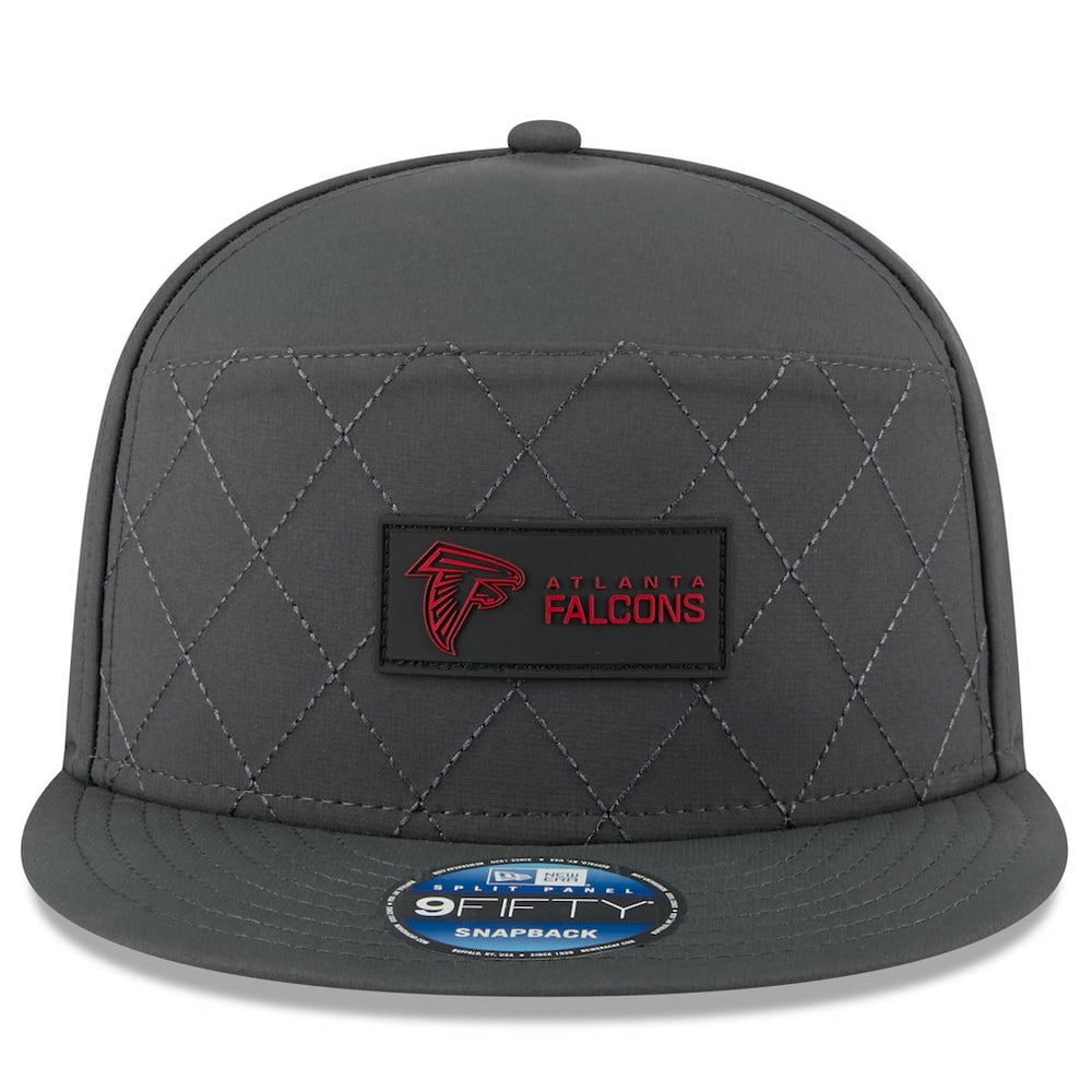 Atlanta Falcons New Era 2025 Sideline Cold Weather Split Panel 9FIFTY Snapback Hat - Charcoal - NFL