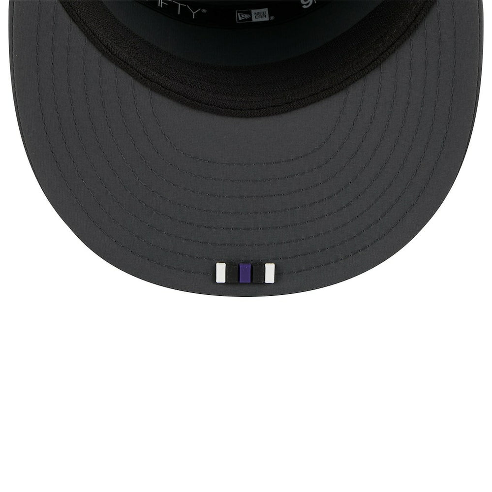 Baltimore Ravens New Era 2025 Sideline Cold Weather Split Panel 9FIFTY Snapback Hat - Charcoal - NFL