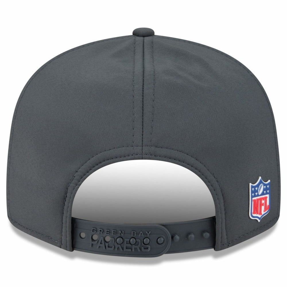 Green Bay Packers New Era 2025 Sideline Cold Weather Split Panel 9FIFTY Snapback Hat - Charcoal - NFL