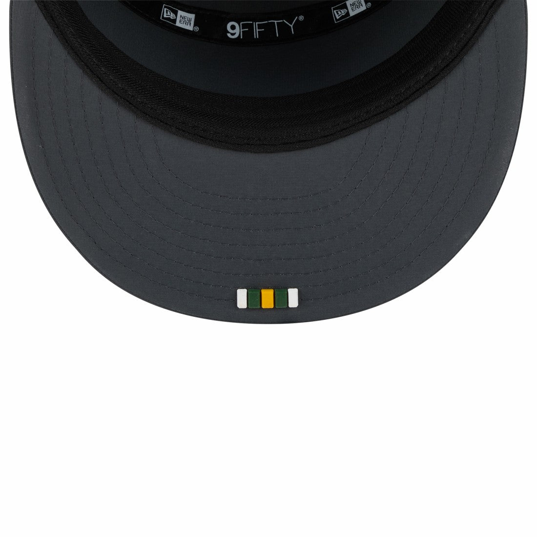 Green Bay Packers New Era 2025 Sideline Cold Weather Split Panel 9FIFTY Snapback Hat - Charcoal - NFL