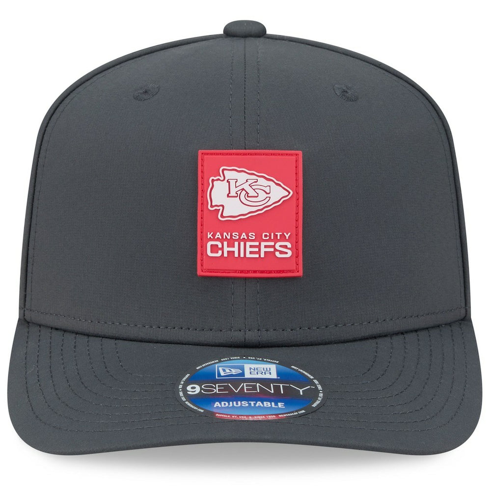 Kansas City Chiefs New Era 2025 Sideline Cold Weather 9SEVENTY Adjustable Hat - Charcoal - NFL