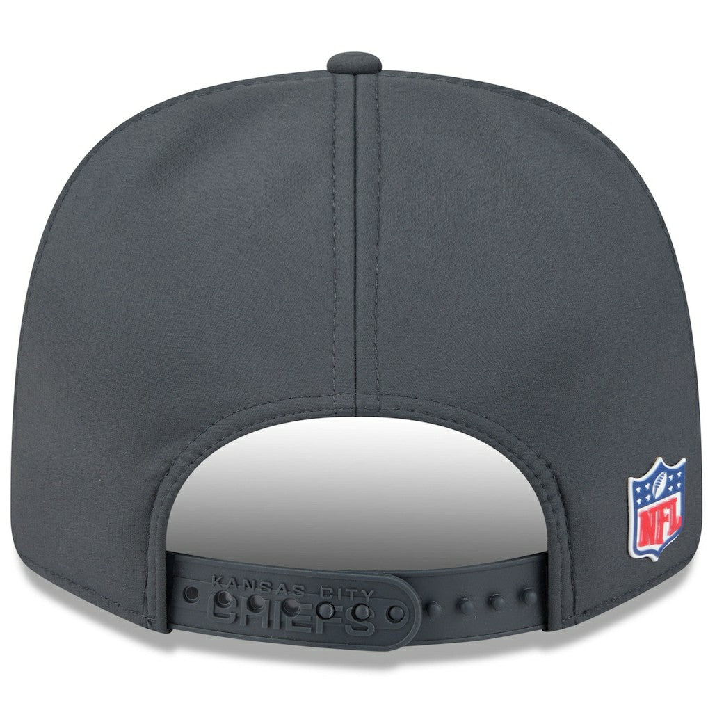 Kansas City Chiefs New Era 2025 Sideline Cold Weather 9SEVENTY Adjustable Hat - Charcoal - NFL