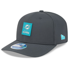 Miami Dolphins New Era 2025 Sideline Cold Weather 9SEVENTY Adjustable Hat - Charcoal - NFL