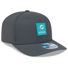 Miami Dolphins New Era 2025 Sideline Cold Weather 9SEVENTY Adjustable Hat - Charcoal - NFL